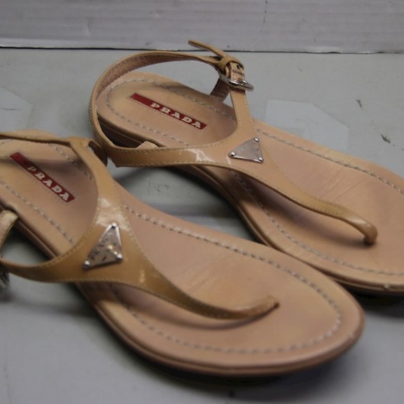 Nude-Colored Prada Sandals - Picture 6 of 12